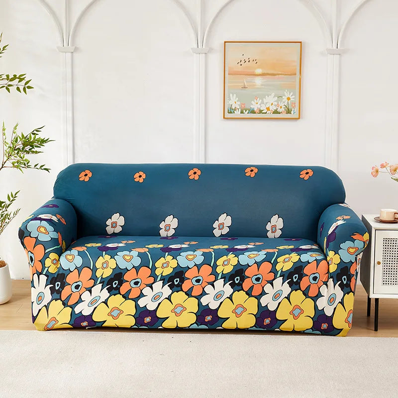 Housse de Canapé Extensible à Motifs Floraux – Protection Intégrale