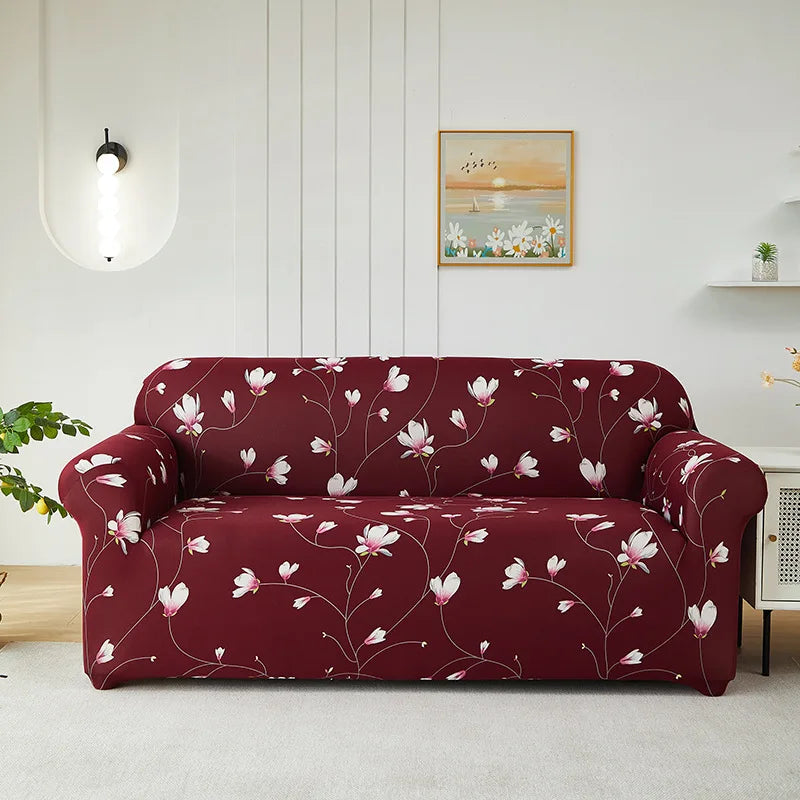 Housse de Canapé Extensible Fleurie – Protection Imprimée
