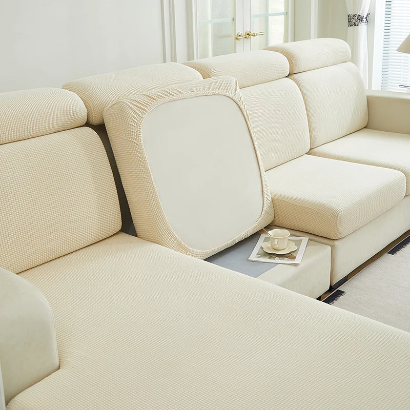 Housse Jacquard Élégante pour Protection de Sofa
