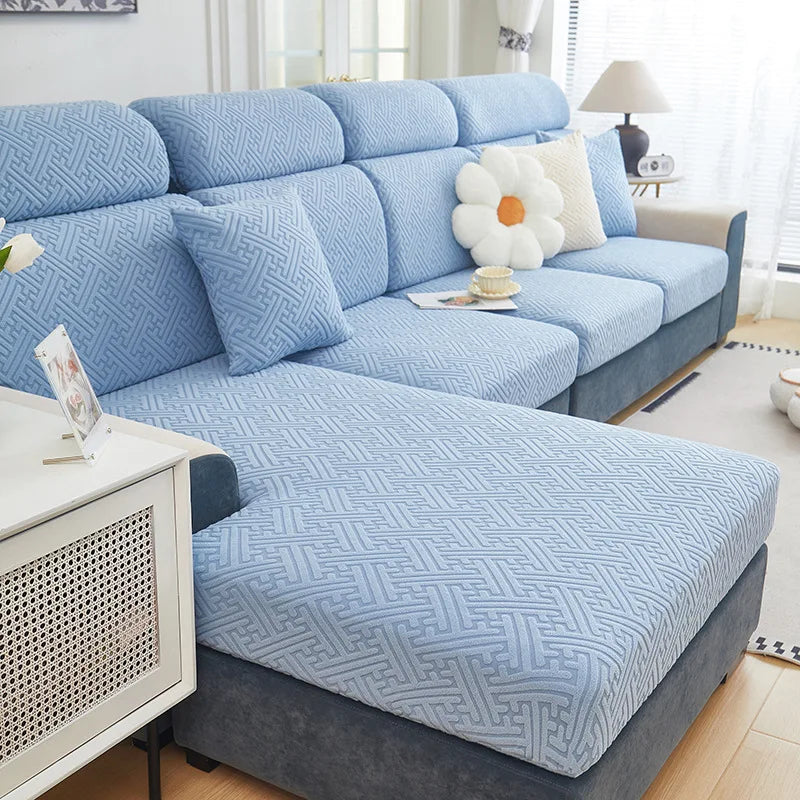 Housse Jacquard pour Assise de Canapé Extensible