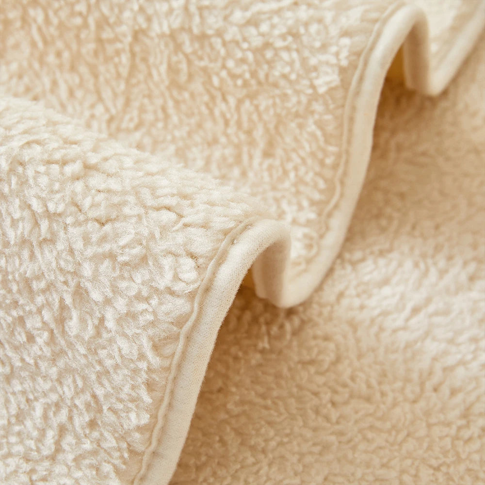 Housse de Canapé Plaid Sherpa Douce – Protection Textile Antidérapante