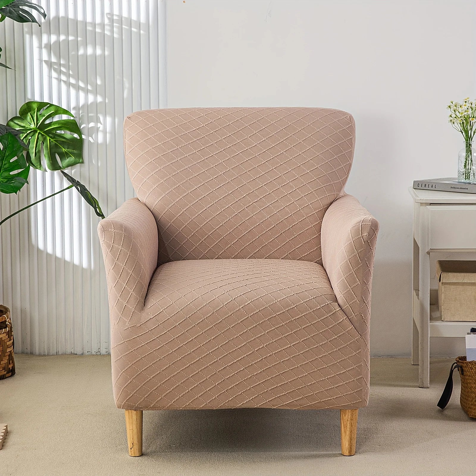 Housse Fauteuil Jacquard Antidérapante