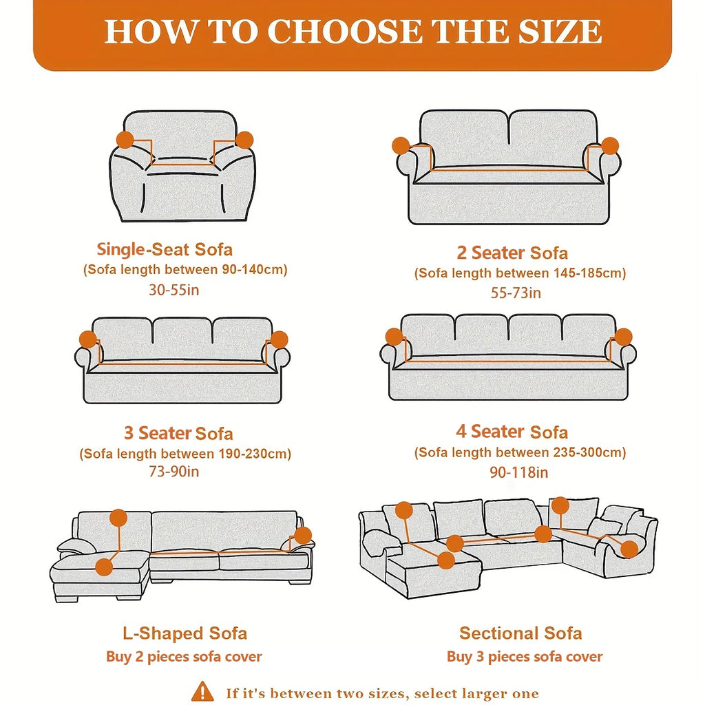 Housse Sofa Élégante Imprimée Soie-Touch