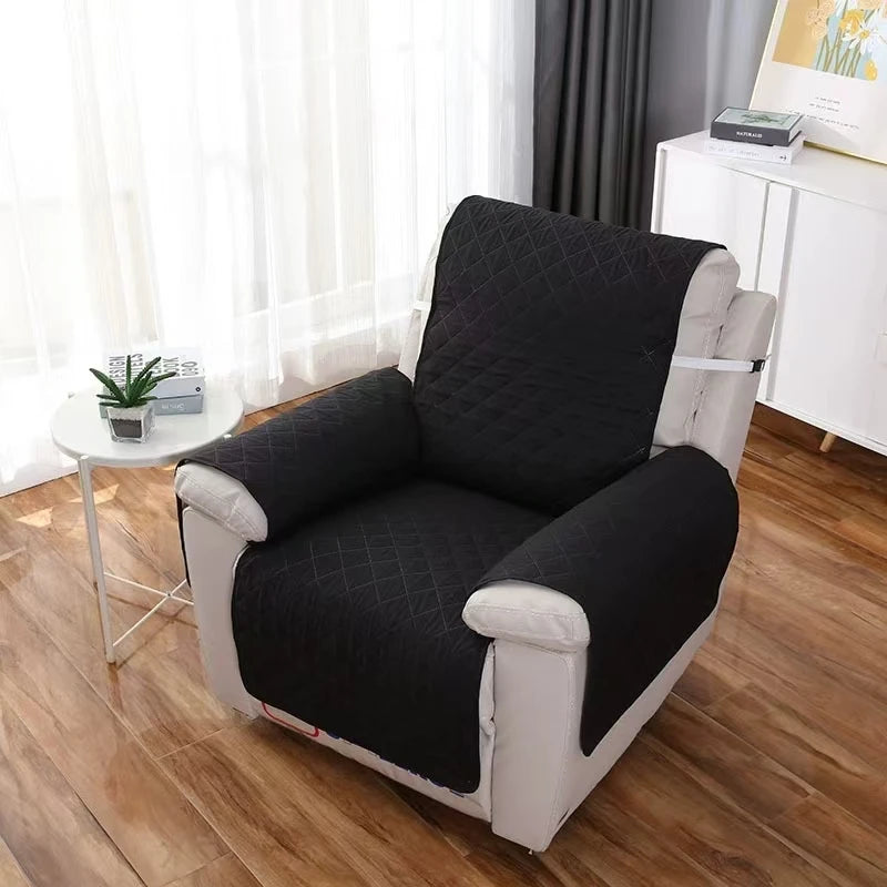 Housse de Fauteuil Matelassée Unie – Protection Assise et Dossier