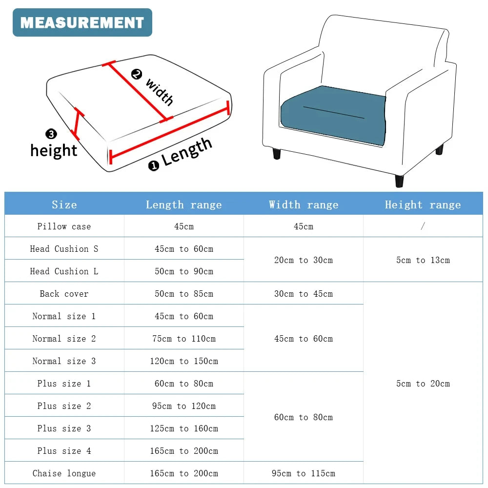 Housse de Canapé Jacquard Demi-Couverture Extensible