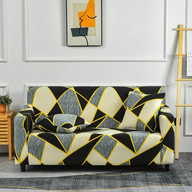 Housse de Canapé Extensible à Motifs Floraux Modernes