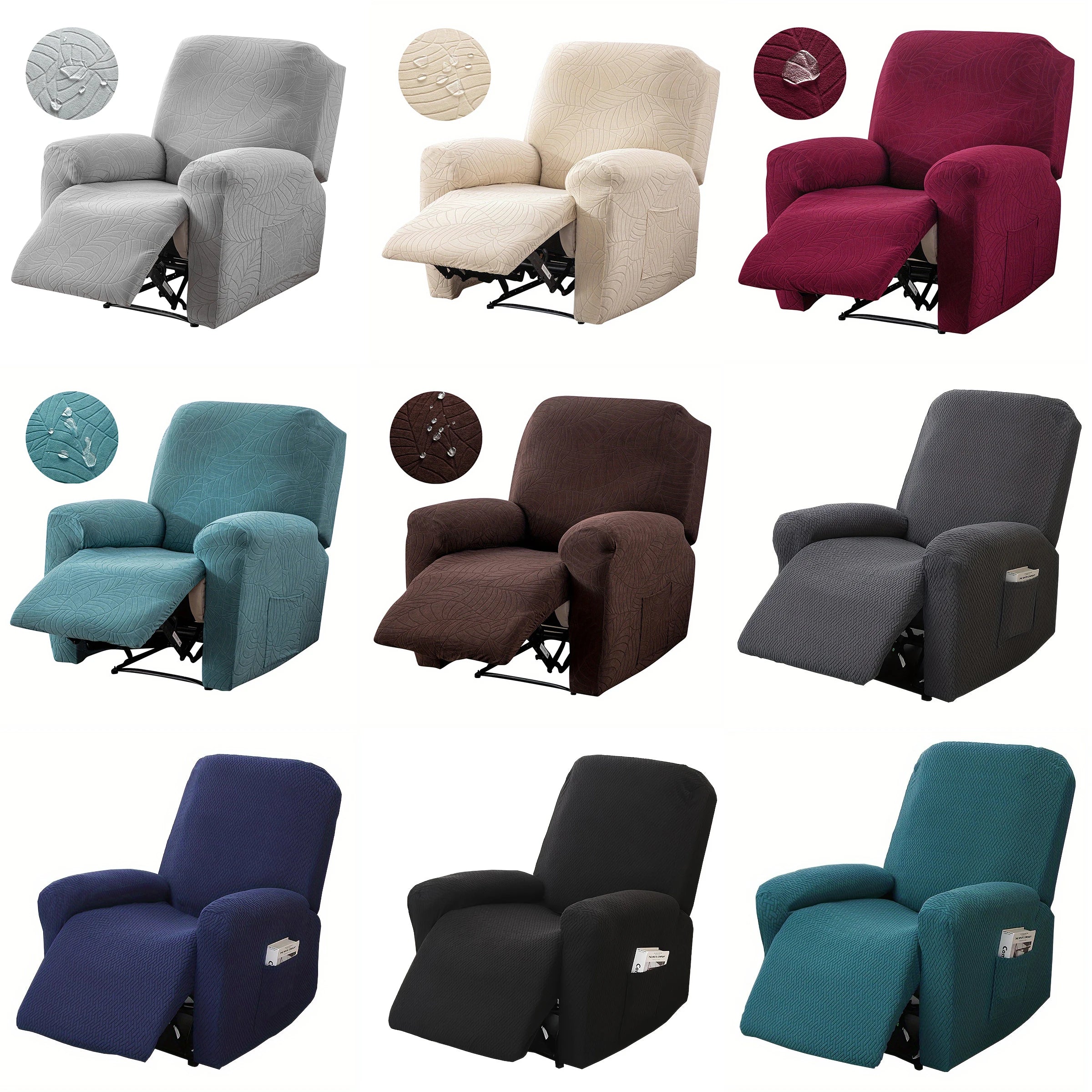 Housse de Canapé Jacquard Étanche Extensible