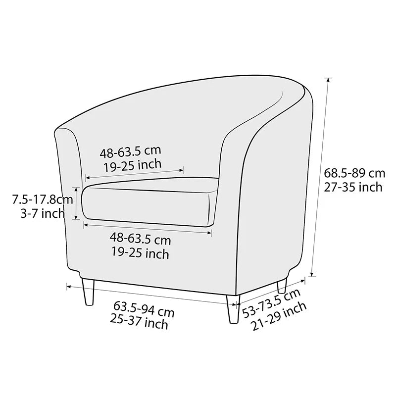 Housse Jacquard Extensible pour Accoudoir de Fauteuil – Protection Ajustée