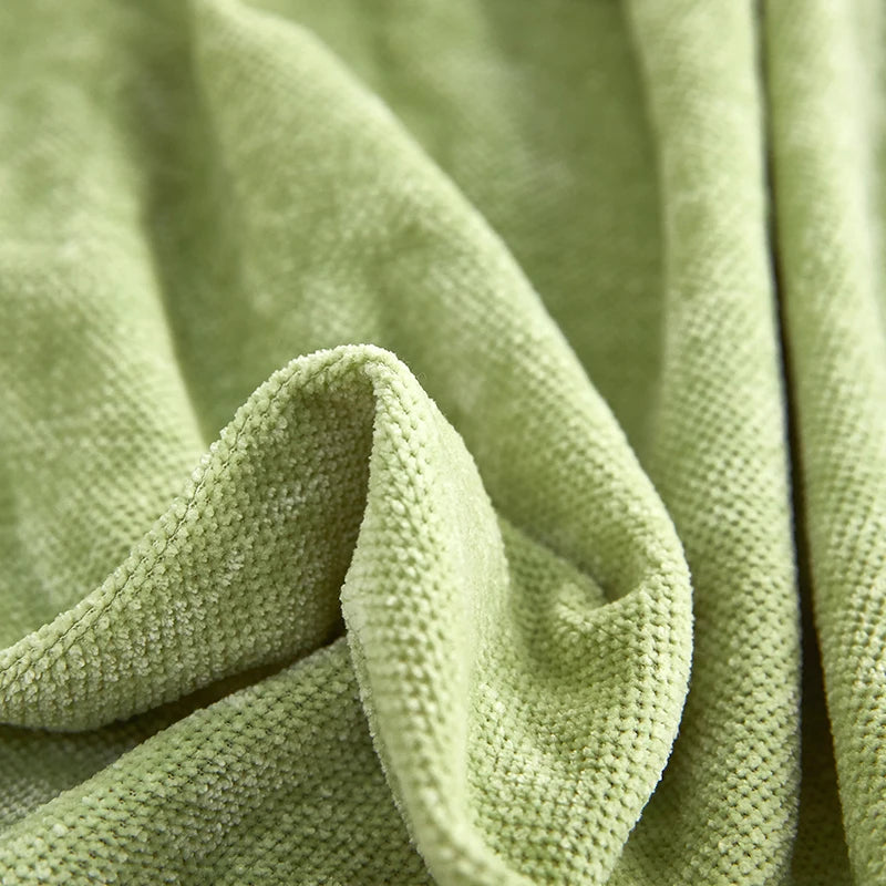 Housse de Coussin de Canapé Chenille Extensible Anti-Glisse