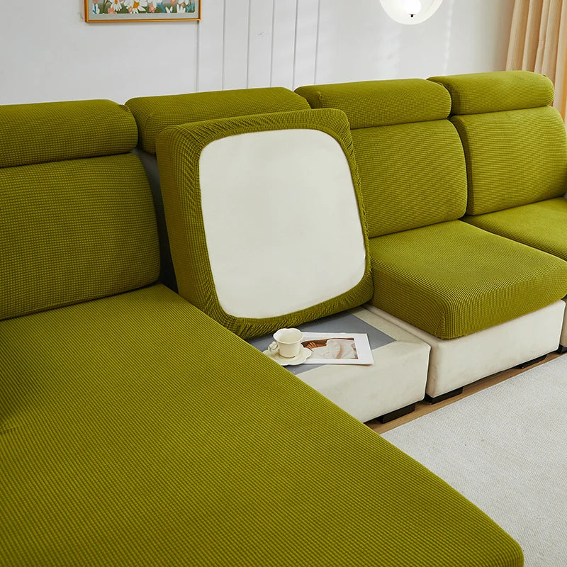 Housse de Coussin de Canapé Extensible – Protection Assise Jacquard