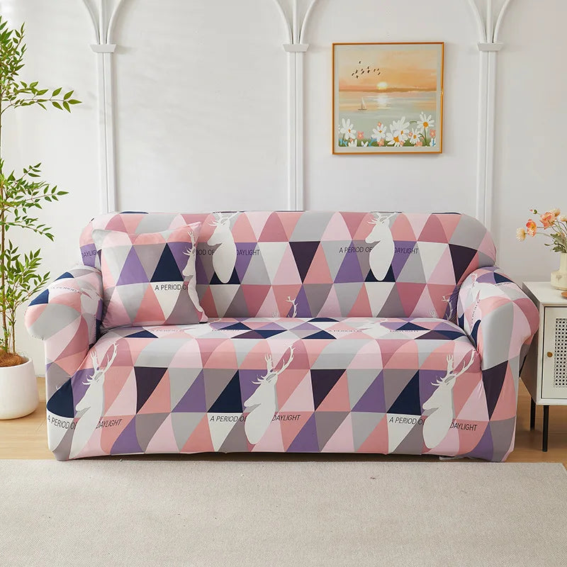 Housse de Canapé Extensible à Motifs Floraux – Protection Intégrale
