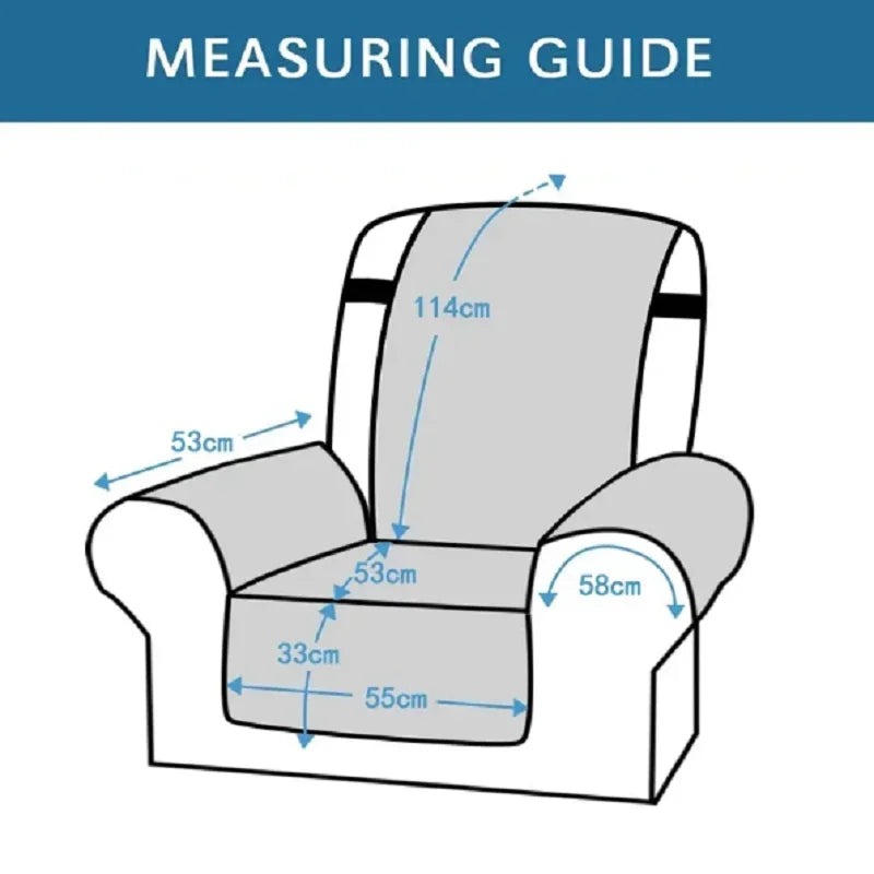 Housse de Fauteuil Matelassée Unie – Protection Assise et Dossier