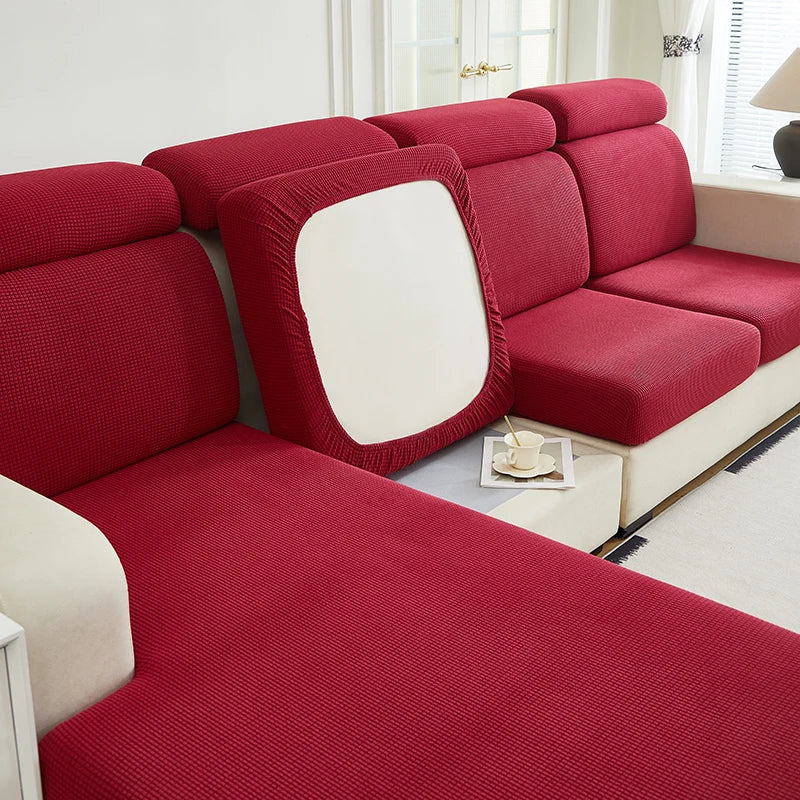 Housse de Coussin de Canapé Extensible – Protection Assise Jacquard