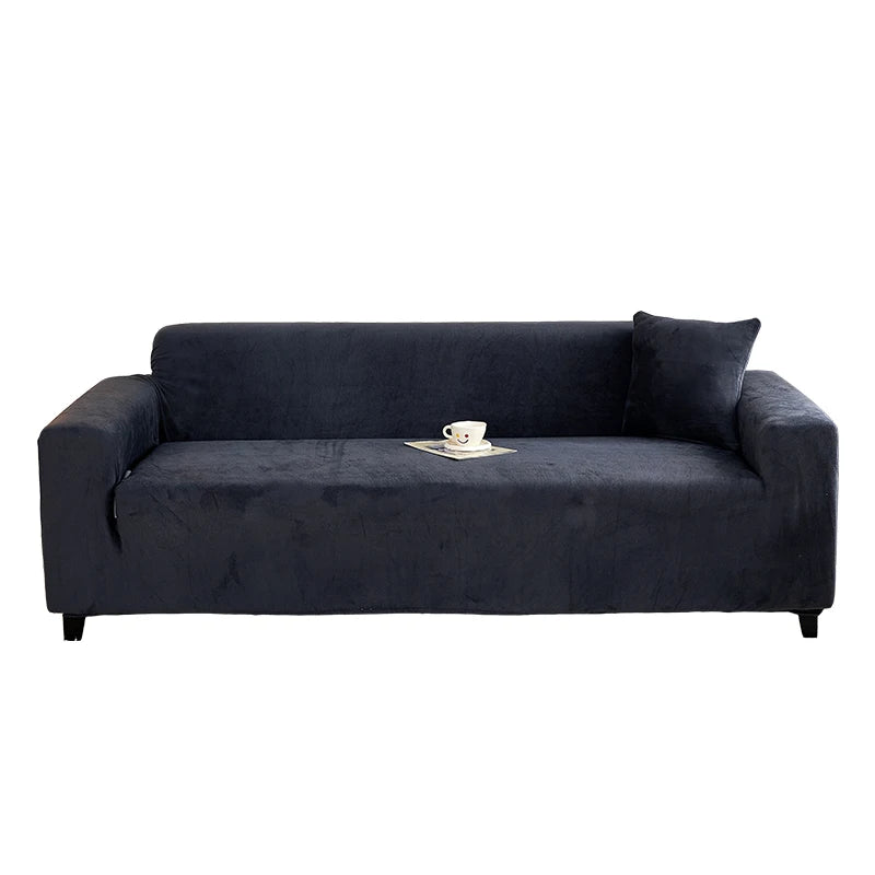Housse Canapé Velours Extensible Moderne