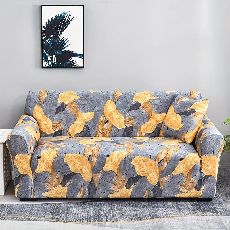 Housse Sofa Élégante Imprimée Soie-Touch