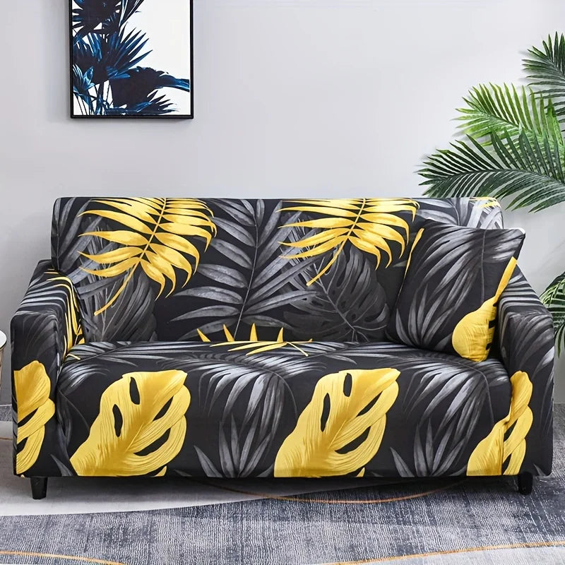 Housse Sofa Élégante Imprimée Soie-Touch