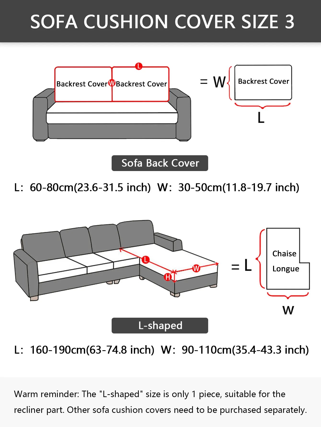 Housse de Canapé Jacquard Extensible à Motif Relief