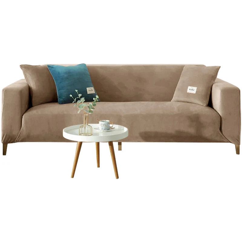 Housse Canapé Velours Doux Extensible – Protection Élégante