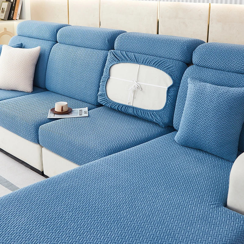 Housse de Canapé Jacquard Demi-Couverture Extensible