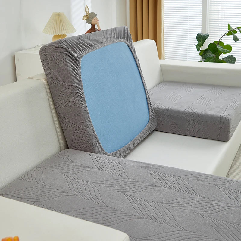 Housse de Canapé Jacquard Extensible à Motif Relief