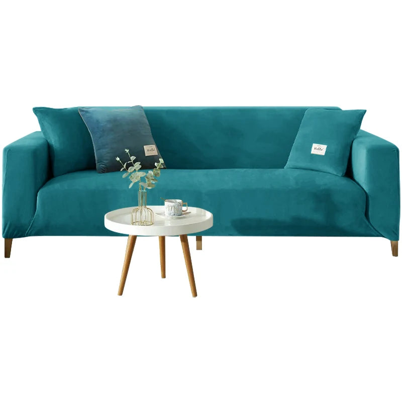 Housse Canapé Velours Doux Extensible – Protection Élégante