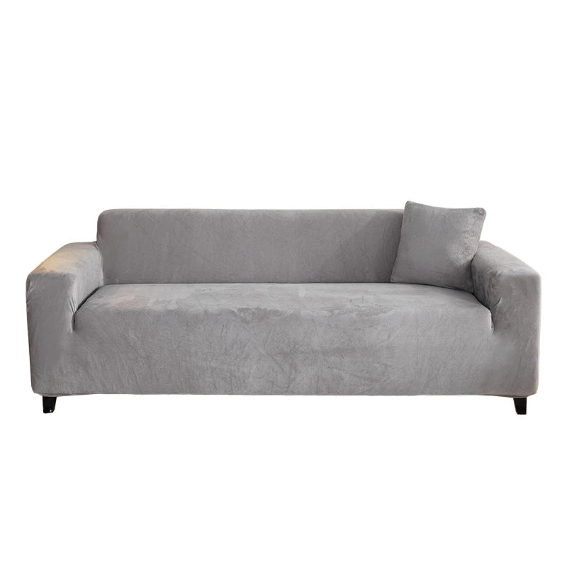 Housse Canapé Velours Extensible Moderne