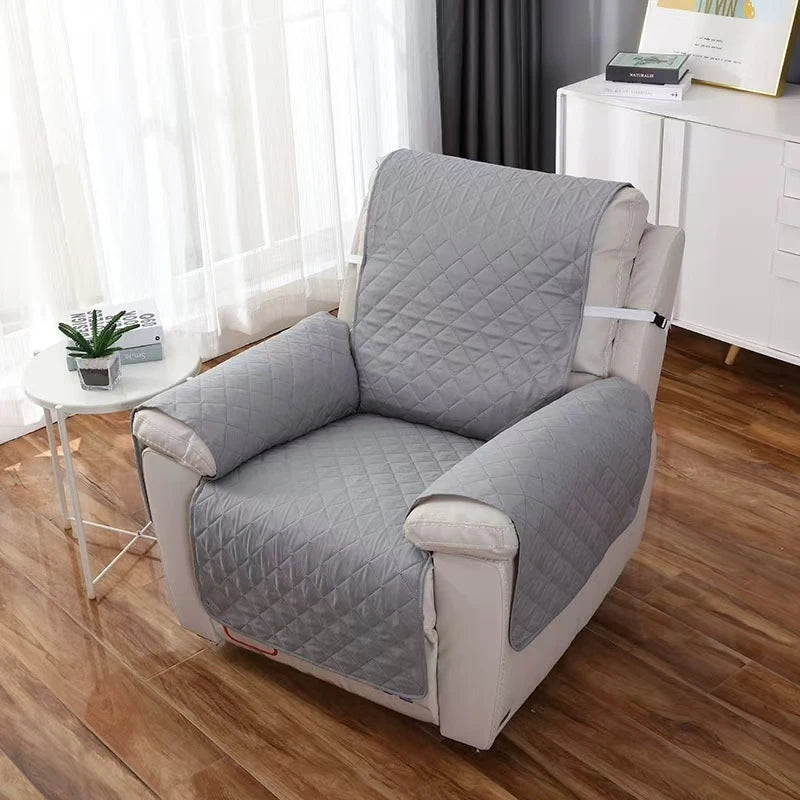 Housse de Fauteuil Matelassée Unie – Protection Assise et Dossier