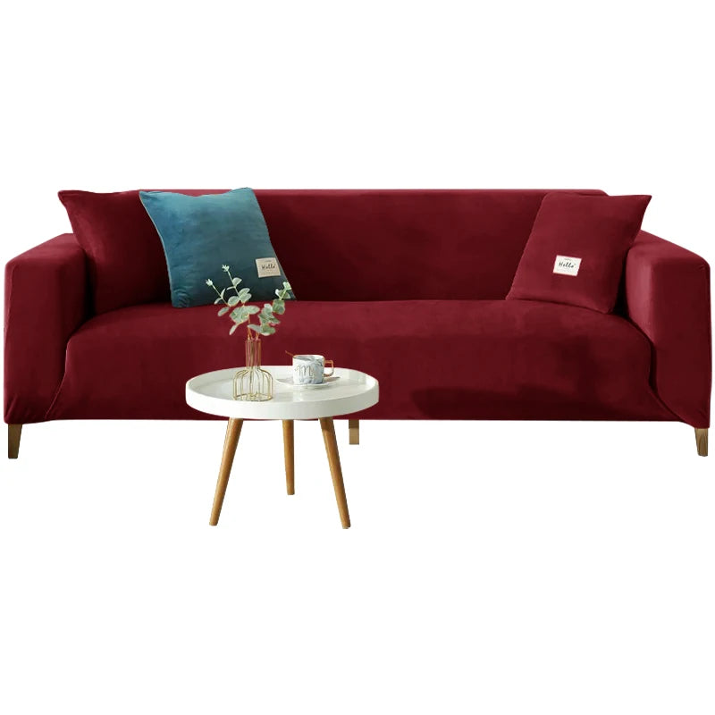 Housse Canapé Velours Doux Extensible – Protection Élégante