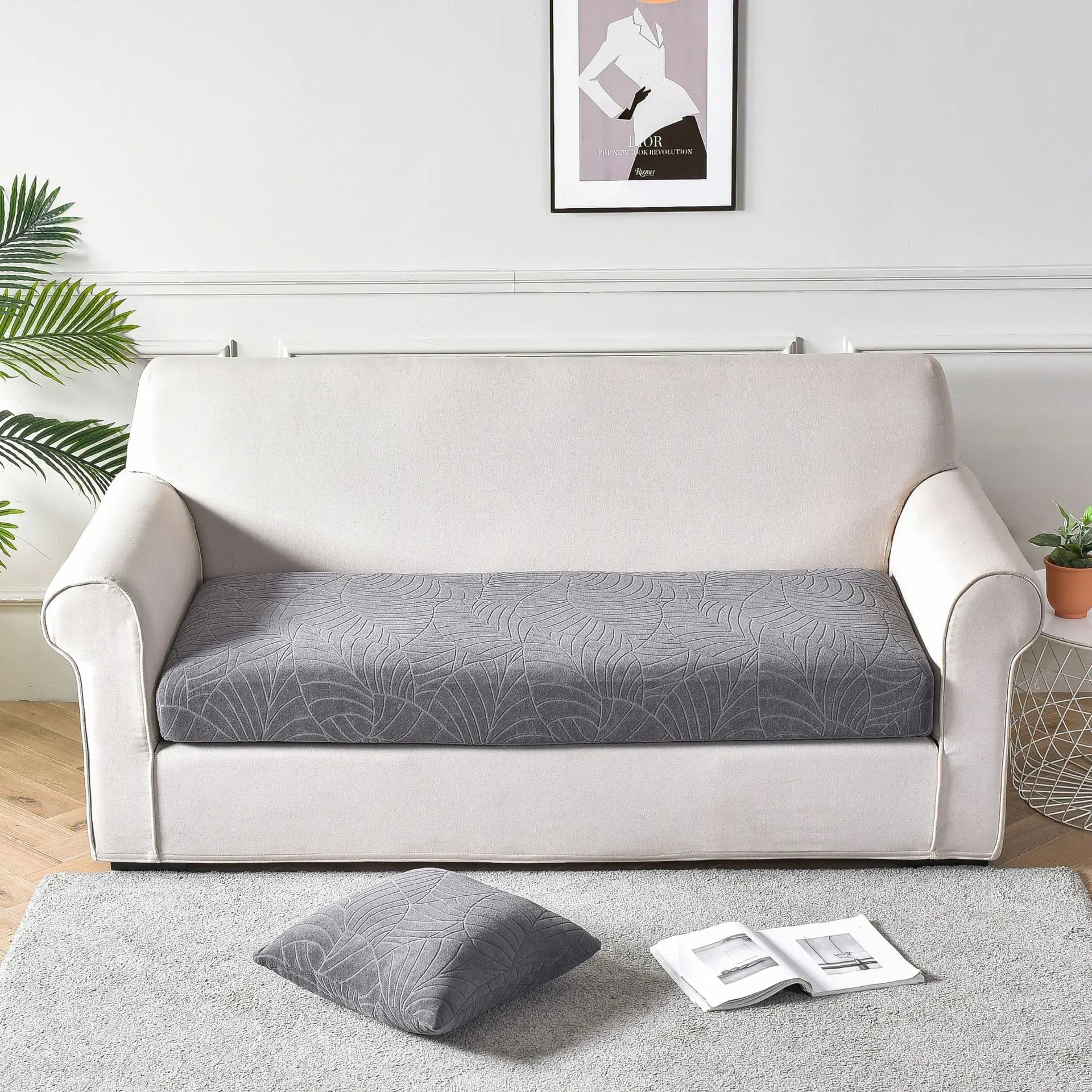 Housse d’Assise de Canapé Jacquard Extensible