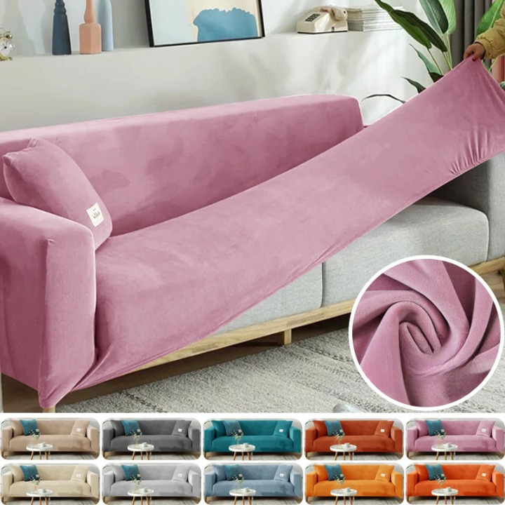 Housse Canapé Velours Doux Extensible – Protection Élégante